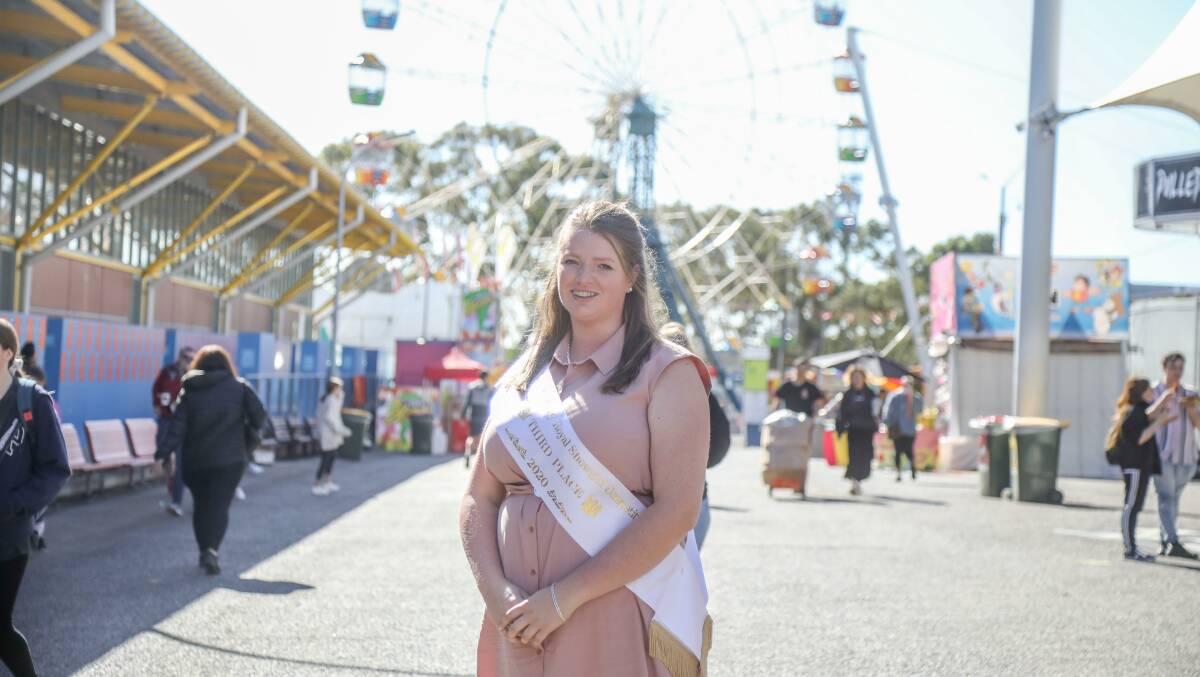 Supportive: 2021 second runner-up Kate Webster hopes the rebranding of the Sydney Royal Showgirl competition removes the stigma associated with competing. Picture: Lucy Kinbacher. 