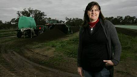 DRENCHED: Simone Jolliffe, a dairy farmer from Euberta, said the wet month has added at least an extra 3 hours of work on top of what is already a challenging profession. 