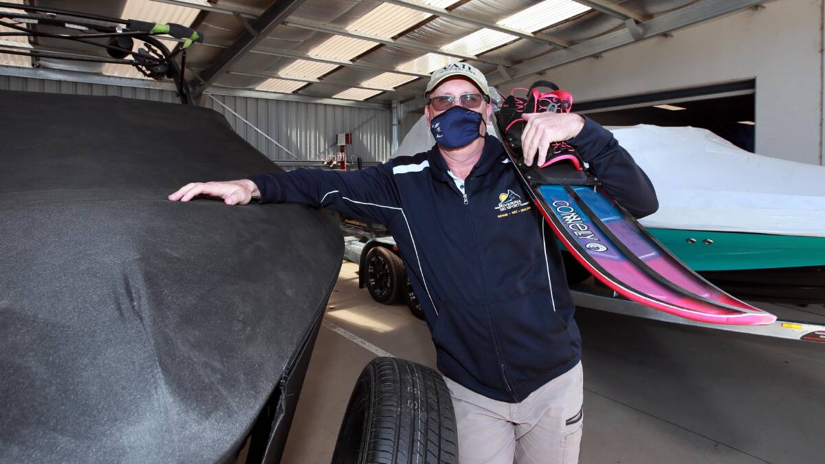 HOPEFUL: Pete Clucas is preparing for some busy days ahead to cater for Wagga's watersport enthusiasts. Picture: Les Smith