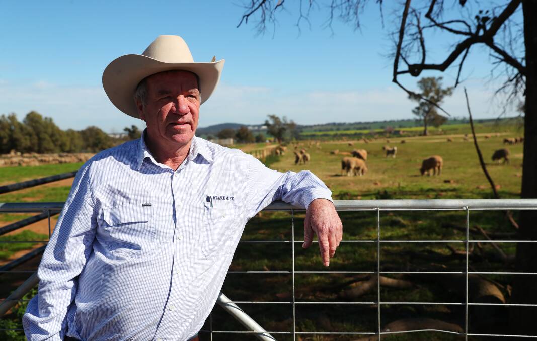 JUICY PROFIT: Auctioneer Mark Logan from stock and station agents RH Blake & Co dropped the hammer on a record-breaking lamb sale on Thursday. Picture: Emma Hillier