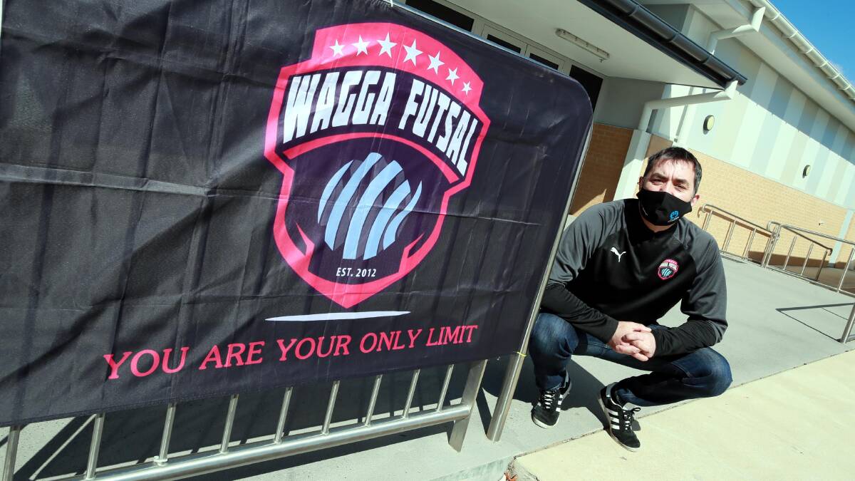 UNEXPECTED COSTS: Wagga Futsal president Sam Gray says the club has been dealt a huge financial blow as it tries to comply with COVID-19 health restrictions in preparation for the coming season. Picture: Les Smith