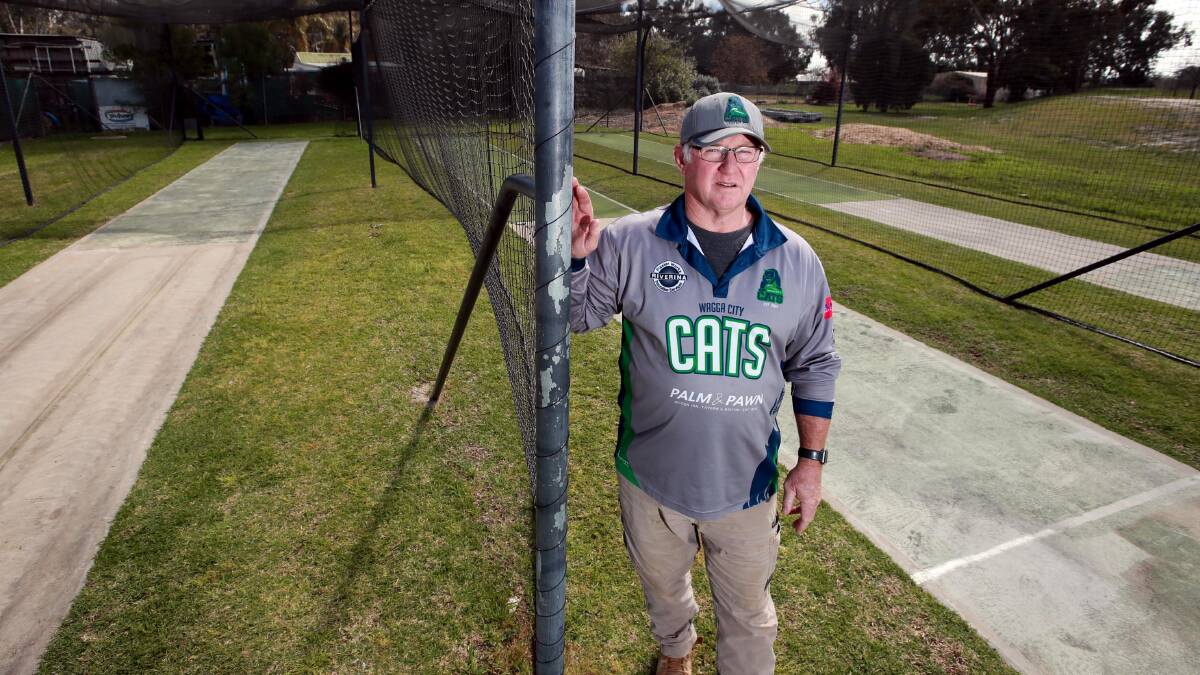 AWAITING ADVICE: Wagga City Cats cricket club president Owen Thompson is uncertain how the new season will look. PIcture: Les Smith