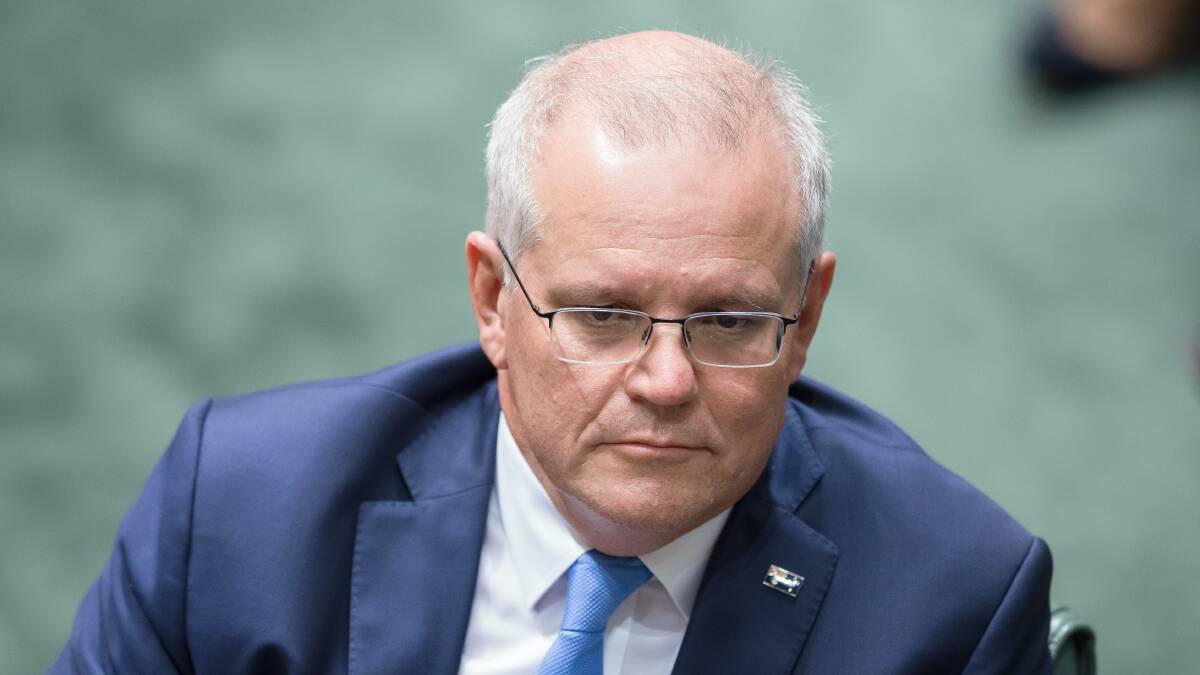 Scott Morrison has been defended by two female MPs after taking fire from his own side. Picture: Sitthixay Ditthavong