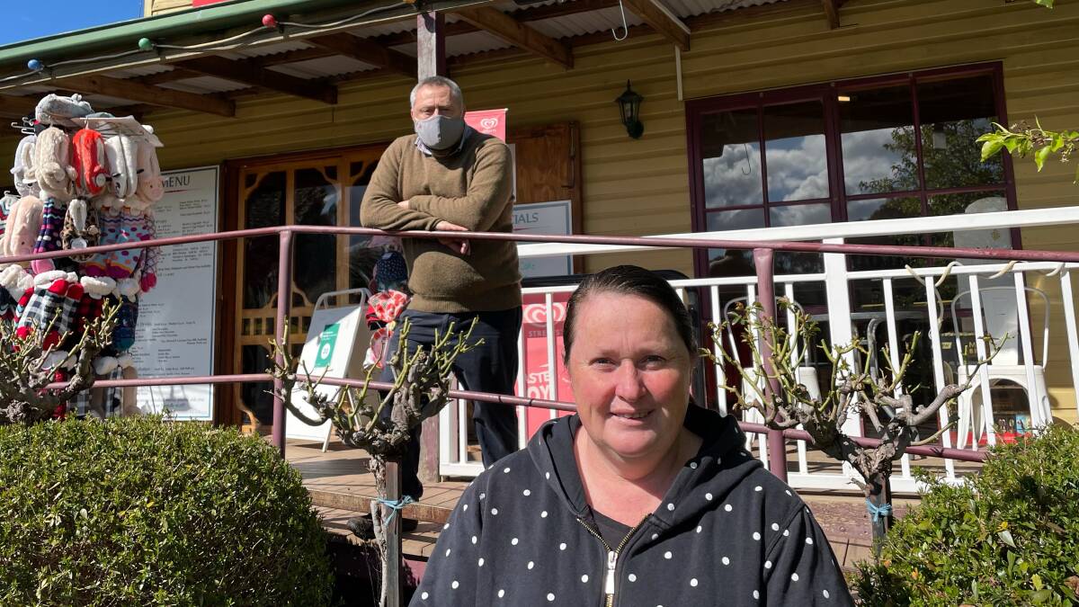 Jenny Murfett and her brother, Braven Byatt. With the grounds hosting a café, nursery, gift store and post office, it is a lot of ground to cover for Mrs Murfett small team of staff. Photo by Hayley Wilkinson.