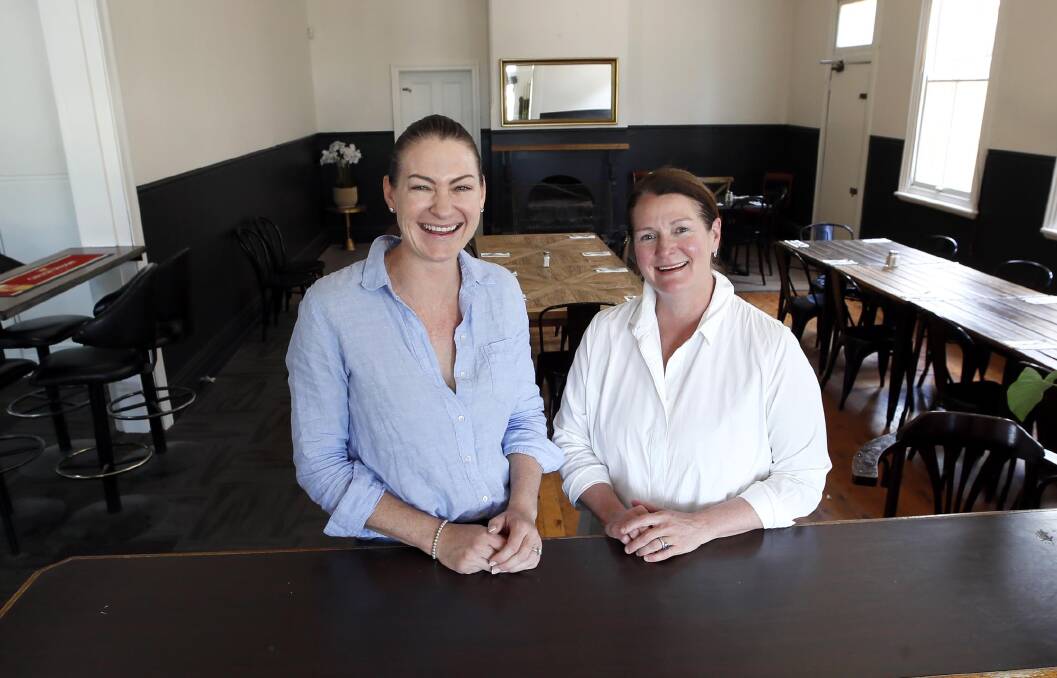 FACELIFT: Junee Hotel business partners Carla Barton and Annie Campbell are creating a family-friendly hotspot while preserving one of the town's landmark buildings. Picture: Les Smith.