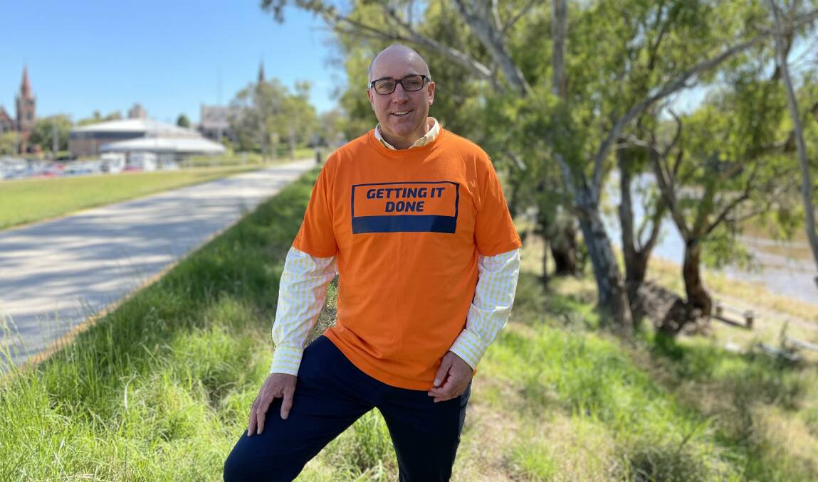 EQUIPPED: Duncan Farquhar believes Wagga's proposed conference centre, which was planned to be built near the tourist information centre, will help the city turn the pre-existing popular area into a focal point for visitors. Picture: Hayley Wilkinson