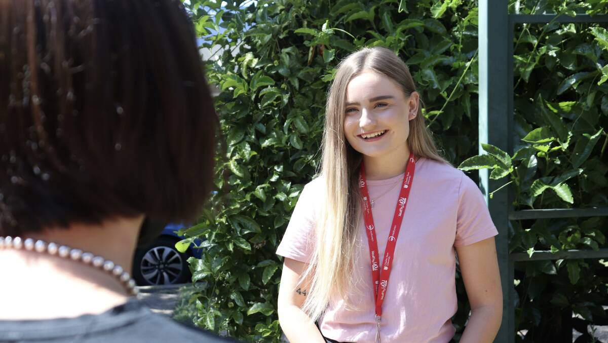 PIONEER: Darcie Kernaghan is the 20-year-old youth worker at the helm of instituting a new framework for young women at the Wagga Women's Health Centre. Photo: Hayley Wilkinson.