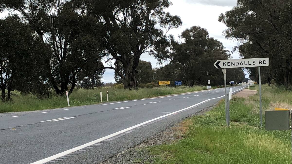 A stretch of the Olympic Highway north of Henty.