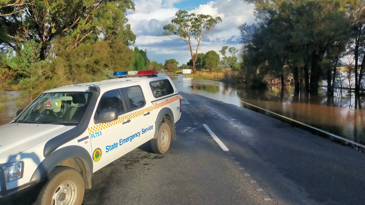 CAUTION: Drivers are warned to take care as water remains across several roads throughout the Riverina, including the Newell Highway. Picture: Greg Adamson