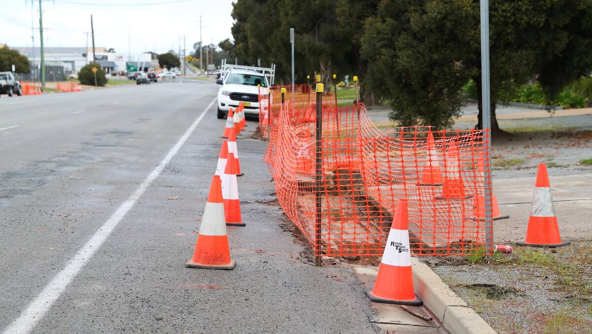 ROAD WORKS: Pearson Street records traffic volumes over 16,000 vehicles per day making it one of Wagga's busiest thoroughfares.
