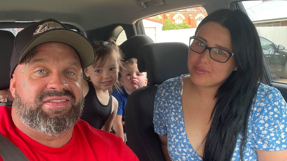 DEVASTATED: Jamie Watson, Amy Watson, and their two children. Mrs Watson stated her daughter is still in shock following the accident, and "she doesn't understand that he's gone to heaven". Picture: Supplied