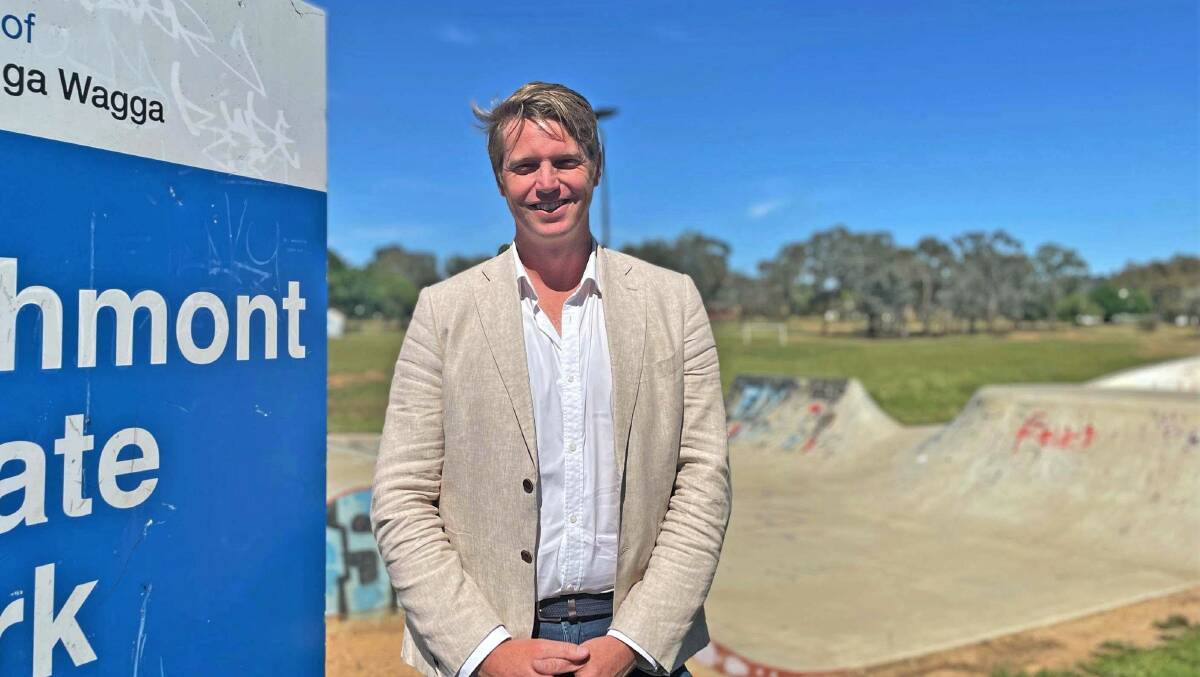 COMMITTED: Dan Hayes wants to see that all suburbs are given their fair share. He says Ashmont skate park, as an example, in no way compares to facilities such as those at Bolton Park, meaning the families there have less opportunities. Picture: Hayley Wilkinson