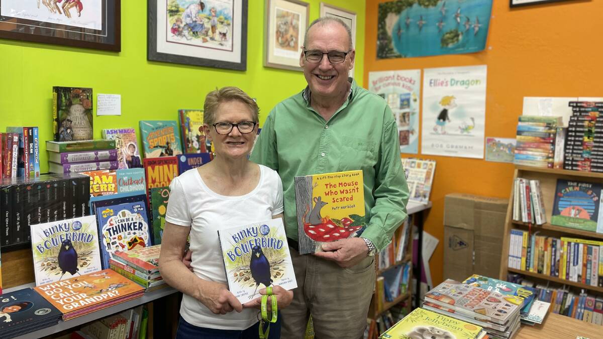 PERFECT GIFT: Gateway Bookshop owners David and Fran Payne's selection of books are guaranteed to suit the wants or needs of any child. Picture: Hayley Wilkinson.