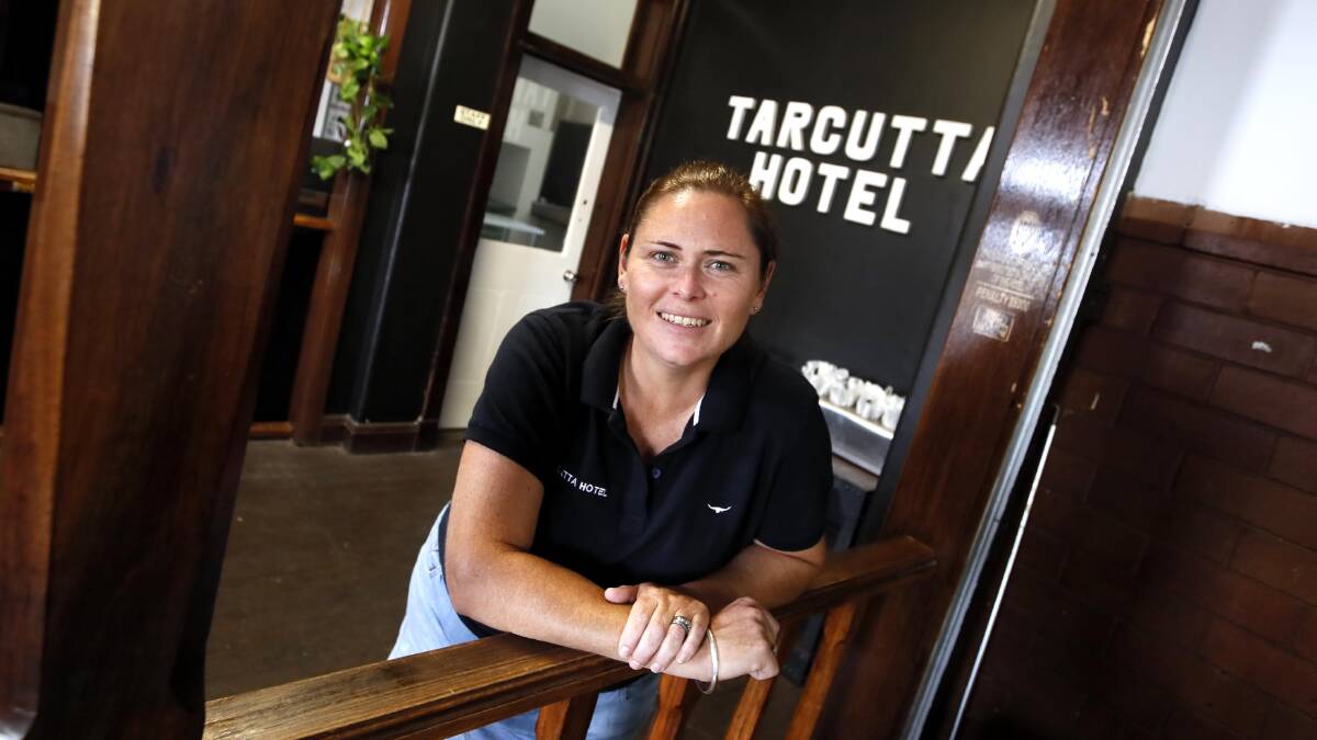 NEW BEGINNING: Licensee Emma Reynolds hopes the refurbishment of the 1940s Tarcutta Hotel will encourage all those who venture inside to put down their phones and engage with the community. Picture: Les Smith.