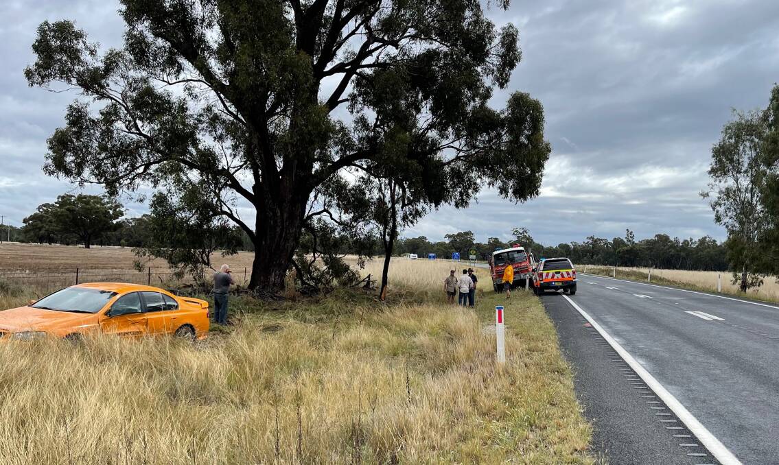 CRASH: Two people were involved in a crash southeast of Sandigo on Friday morning. Picture: Supplied