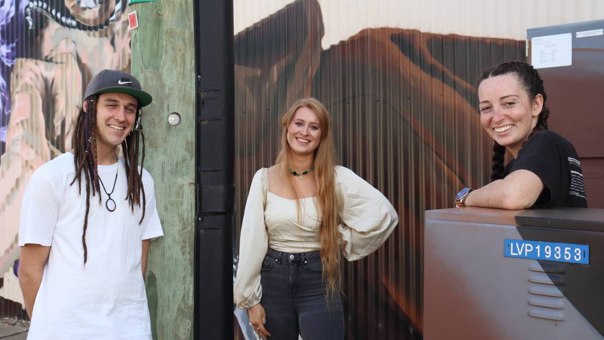 STREET PARTY: Kayne Lyndon, Hannah-Grace Spreitzer and Bec Horseman are just three of the more than 50 musicians booked to perform at this year's Fitz Fest on May 21. Picture: Hayley Wilkinson