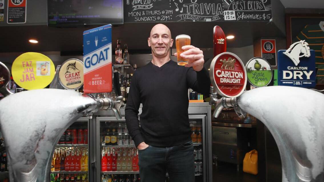 LAST DRINKS: David Barnhill says while he is handing the pub over to new owners he will still be a familiar face around town. Picture: Les Smith.