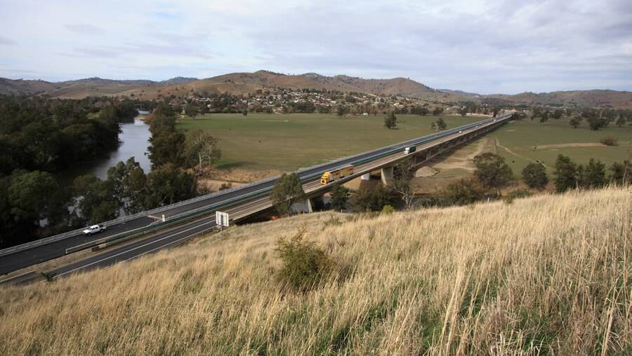 TRANSPORT BOOST: The Sheahan Bridge connects the Hume Highway which carries 40 per cent of Australia's road freight task. Picture: Sourced, Transport for NSW