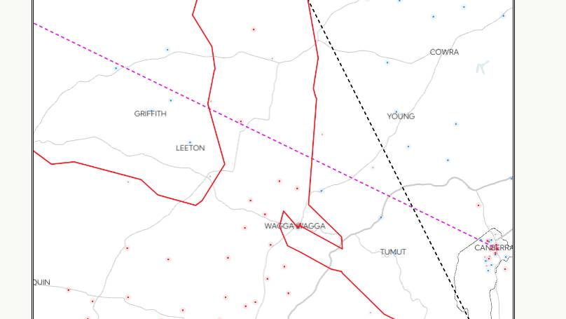 CODE WAR: The traditional Barassi line in purple alongside the updated version in red, formulated by Wikidata.
