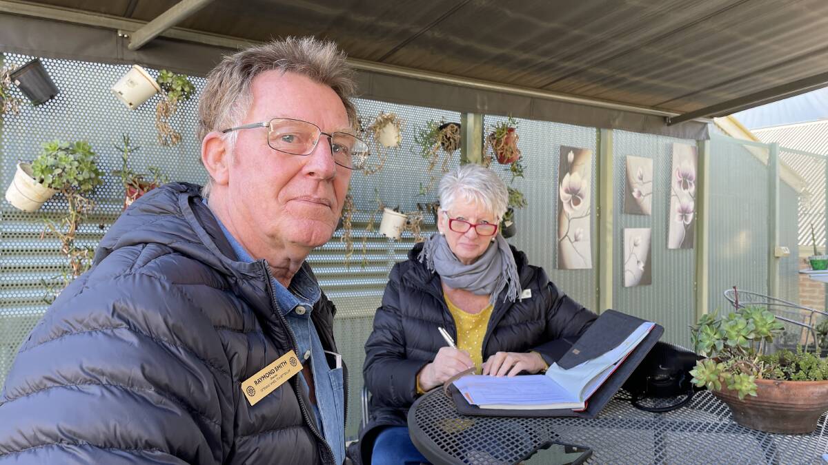 AT YOUR SERVICE: Directors of Veterans Wheel to a Better Life Raymond Smith and Di Pilmore say much more needs to be done for the mental health of many of Wagga's homeless population. Picture: Conor Burke