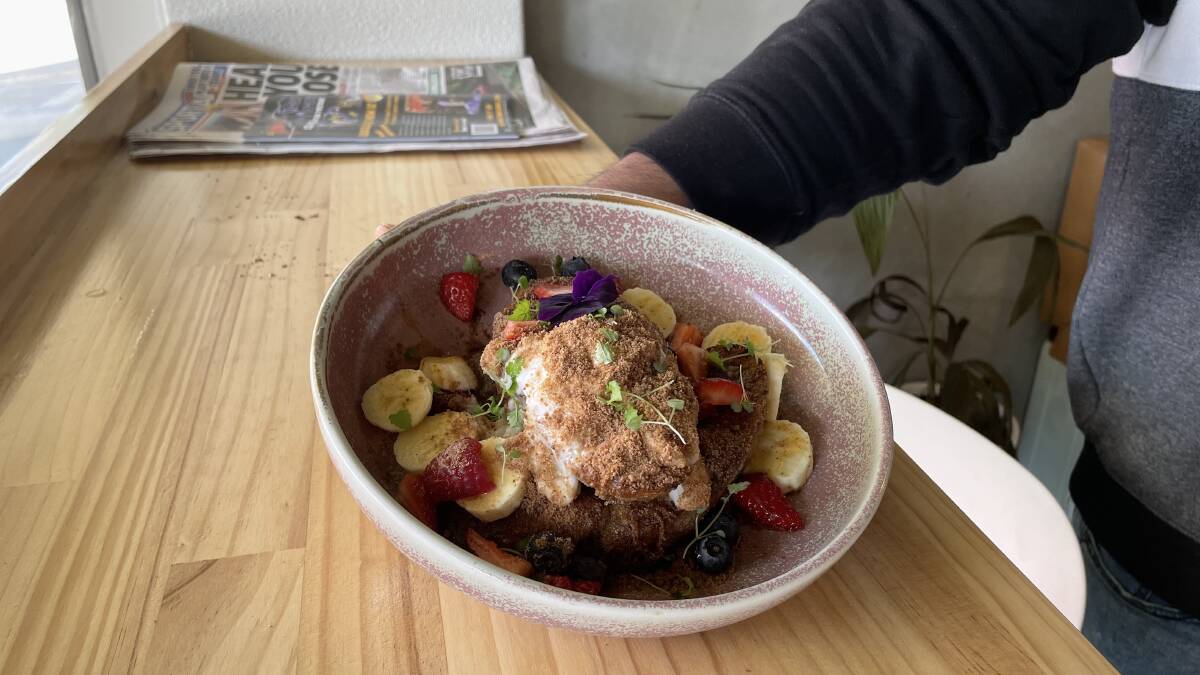 OH LA LA: The vegan french toast is a staple at popular coffee spot Fitz cafe. Picture: Conor Burke
