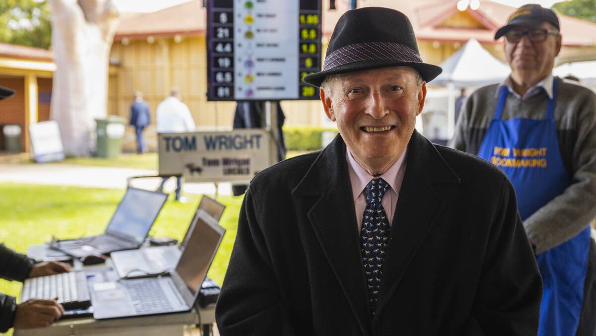 Bookie Tom Wright has been coming to the Gold Cup since 1990 and always cuts a fashionable figure. Picture by Ash Smith