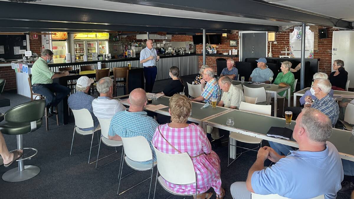 Let us be heard: The Wagga Residents and Ratepayers Association put councillor Tim Koschel through his paces at their fdirst meeting on Wednesday night. Picture: Conor Burke