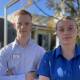 HELP: Aged care workers Brett Field and Maisie Freemantle are unsure if the change of government will have a positive effect on the aged care sector. Picture: Conor Burke