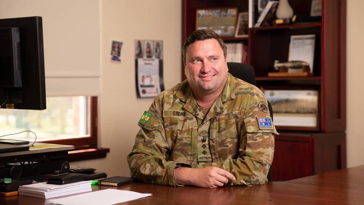 New Kapooka commandant Colonel Tim Stone. Picture by Madeline Begley