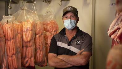 Fully stocked: Andrew Nelson, owner of Wagga Meat Supply, said he has seen a big uptick in business as supermarkets struggle to fill shelves. Picture: Madeline Begley