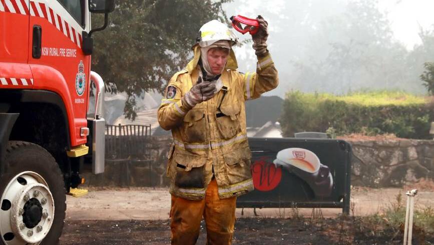 DEVASTATION: The Black Summer Bushfires tore through towns like Batlow, with firefighters working tirelessly to battle the blazes. Picture: Les Smith 