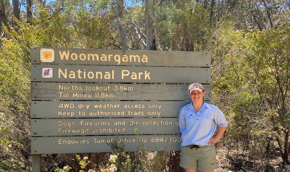 PIONEER: Fourth-year CSU student Mikayla Green is commencing her honours research into the effect of the 2019-20 bushfires on Greater Gliders in Woomargama National Park. Picture: Supplied