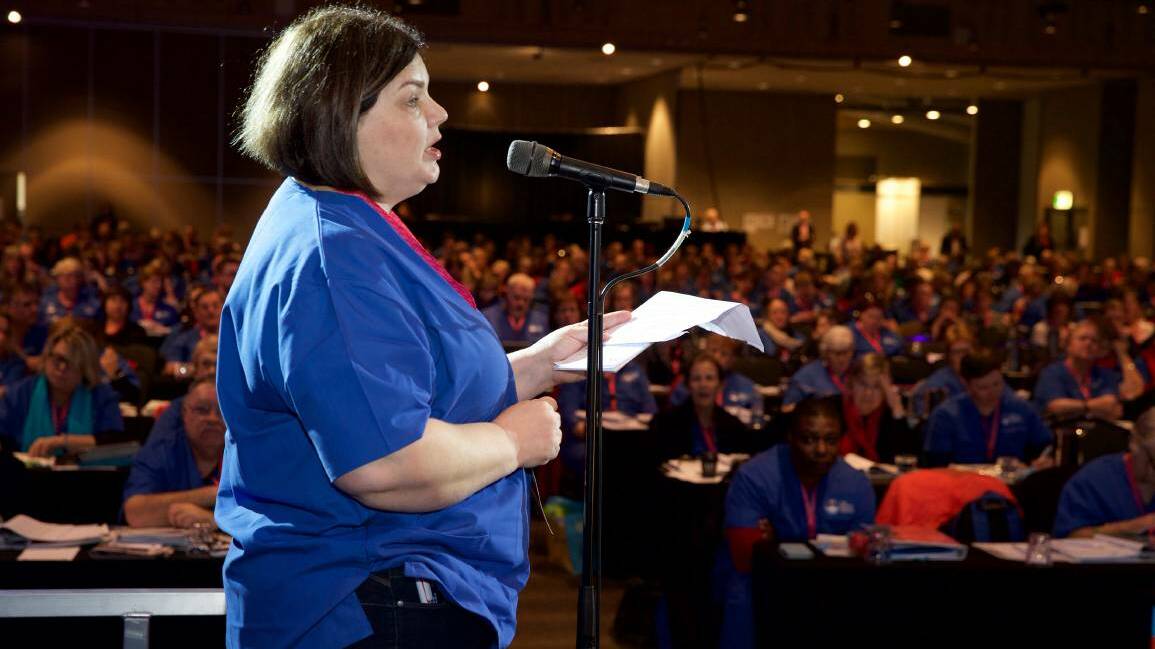 HAD ENOUGH: NMA member Natalie Ellis said nurses are facing a "chronic staffing crisis".
