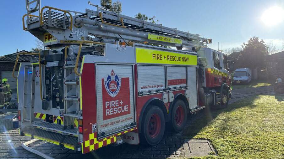 Two Fire and Rescue NSW trucks attended the scene. File picture
