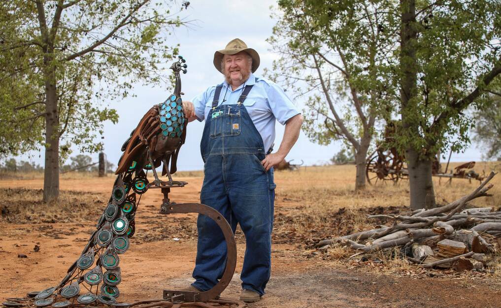 Urana sculptor Andrew Whitehead. Picture by James Wiltshire