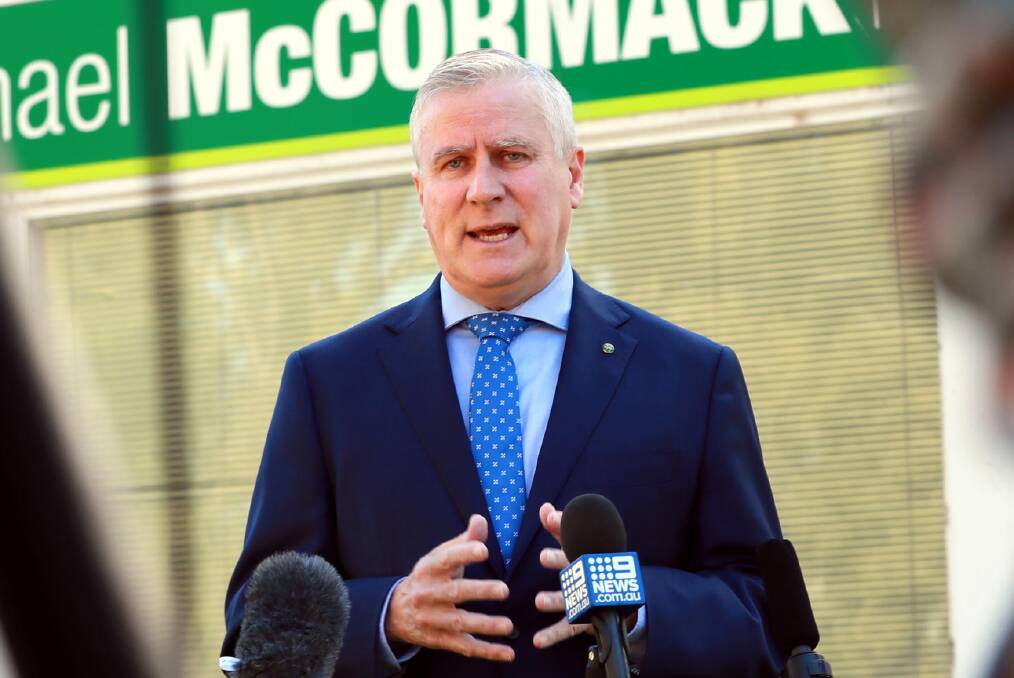 INCUMBENT: Michael McCormack says he doesn't take a single vote for granted, despite his seat being one of the safest in the country. Picture: Les Smith