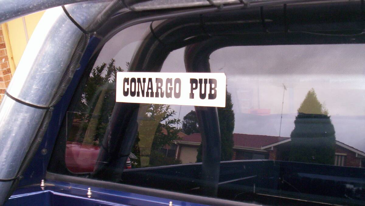 Co-owner Michael Lodge says he's seen the pub's iconic bumper sticker in France, the USA and England. File picture