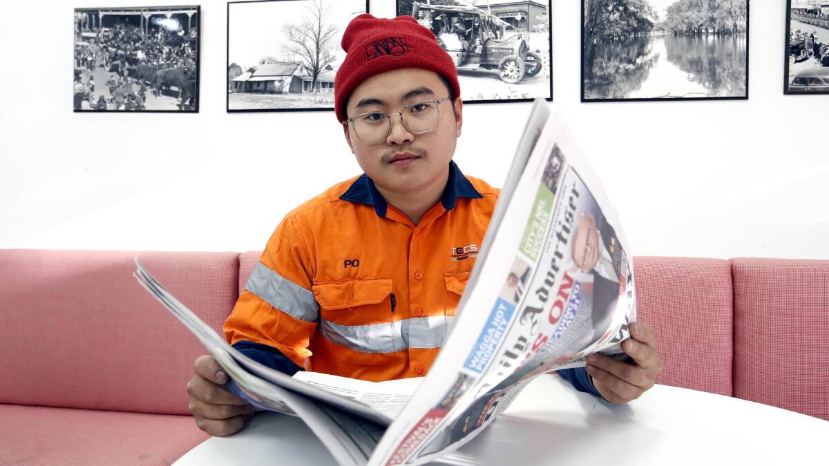 BUSY: Electrician Po Tiwangce found little time in his week to tune into the campaign trail. Picture: Les Smith 