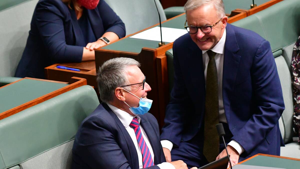 Joel Fitzgibbon and Anthony Albanese butted heads during their time in politics. But Fitzgibbon says the Labor leader has brought the party together. Picture: Elesa Kurtz