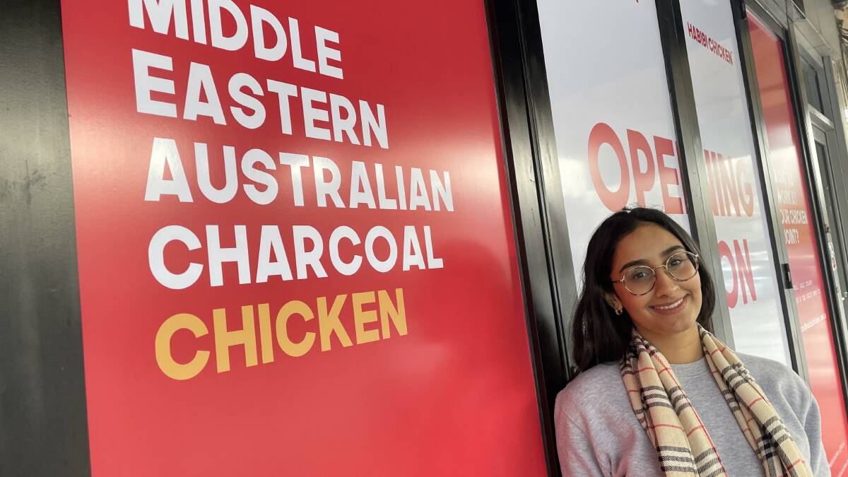 23-year-old Wagga entrepreneur Mariam Rehman has big plans for her latest Fitzmaurice Street venture, Habibi Chicken. Picture: Tim Piccione
