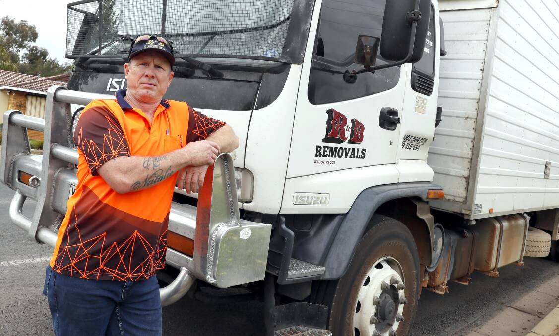 Wagga removalist Don Wilson says he can only provide an accurate quote for up to a week with the continued uncertainty of fuel prices. Picture by Les Smith