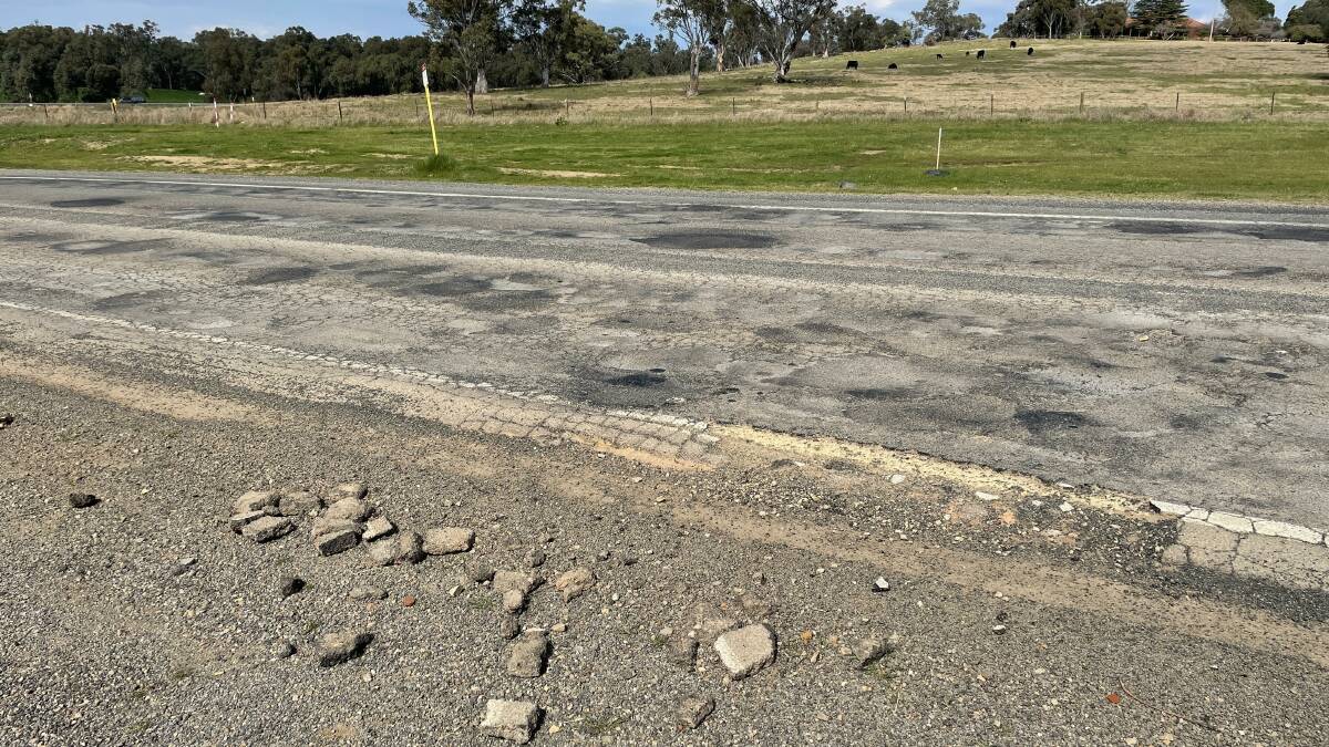 Maitaining problem roads like Old Narrandera road will be made difficult in the coming months as Australia is once again expected to be hit with higher than average rainfall. Picture by Tim Piccione 