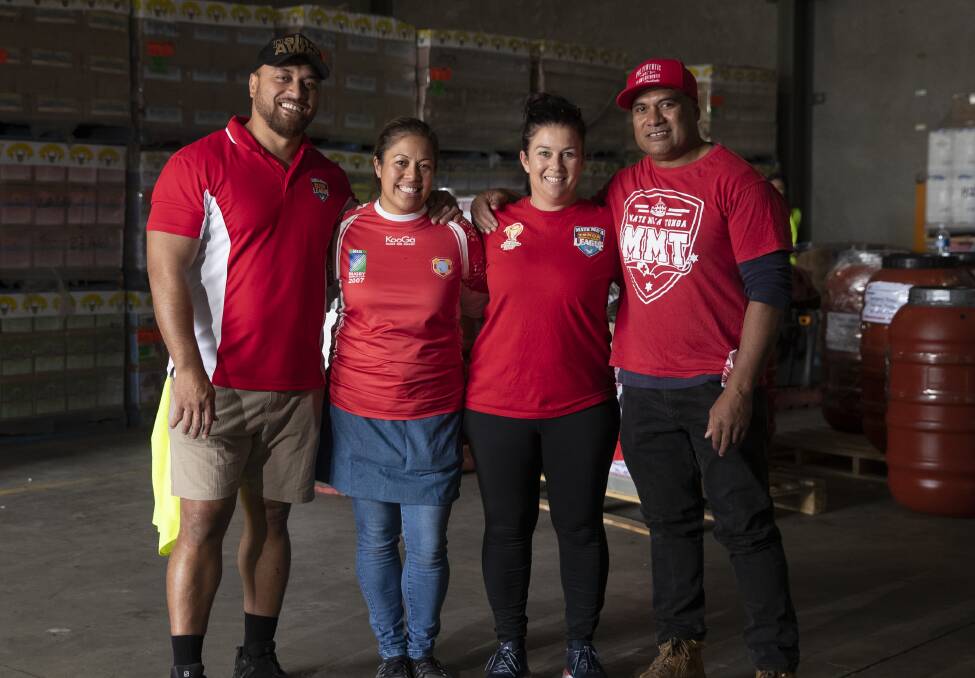 'Hope for Tonga' organisers (left to right) Penisimani and Loiata Toia, and Emma and Sione Fekeila. Picture: Madeline Begley