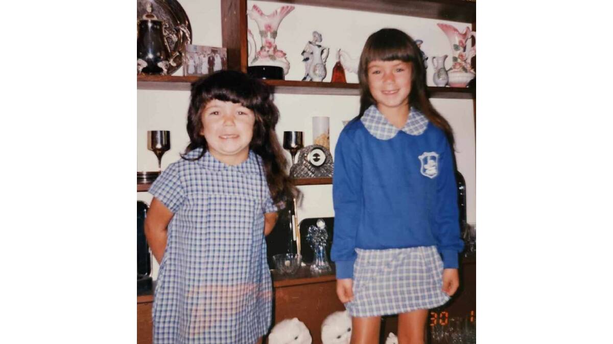 Bonnie, right, and sister Jessie-Rae were inseperable as kids. Picture supplied