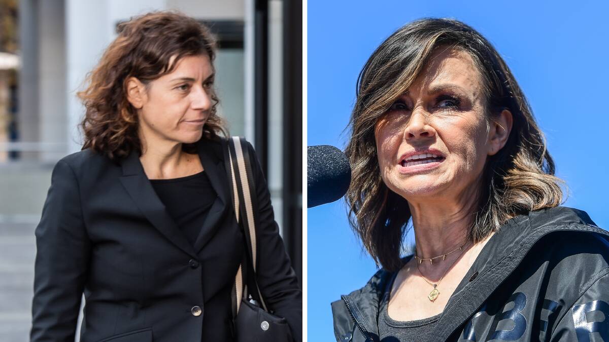 Journalist Lisa Wilkinson, right, and top defamation barrister Sue Chrysanthou SC. Pictures by Karleen Minney