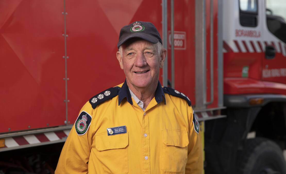 With 50 years of RFS experience, Alan Brown says updated fleets and technology can make a world of difference in fighting fires. Picture: Madeline Begley 