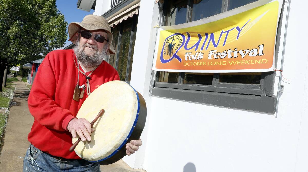 Wagga Folk Society vice president Peter Hood says the returning folk festival will take full advantage of the Quinty Pub reopening this long weekend. Picture by Les Smith 