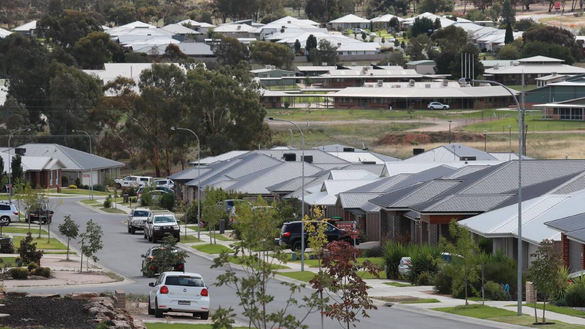 GROWING: Wagga's booming northern suburbs have been a major reason for the local government area's population growth. Picture: Les Smith