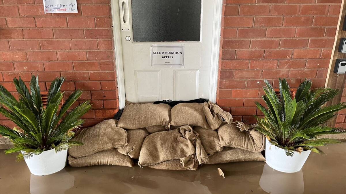 Tarcutta Pub inundated following multiple flood events last month. Pictures supplied.
