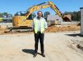The Dunn Group managing director Ben Dunn at the site of the construction of the first service station for Wagga's northern suburbs. Picture by Les Smith